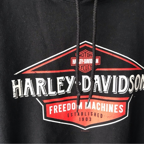 Harley-Davidson Black Sweatshirt Hoodie - Picture 4 of 6
